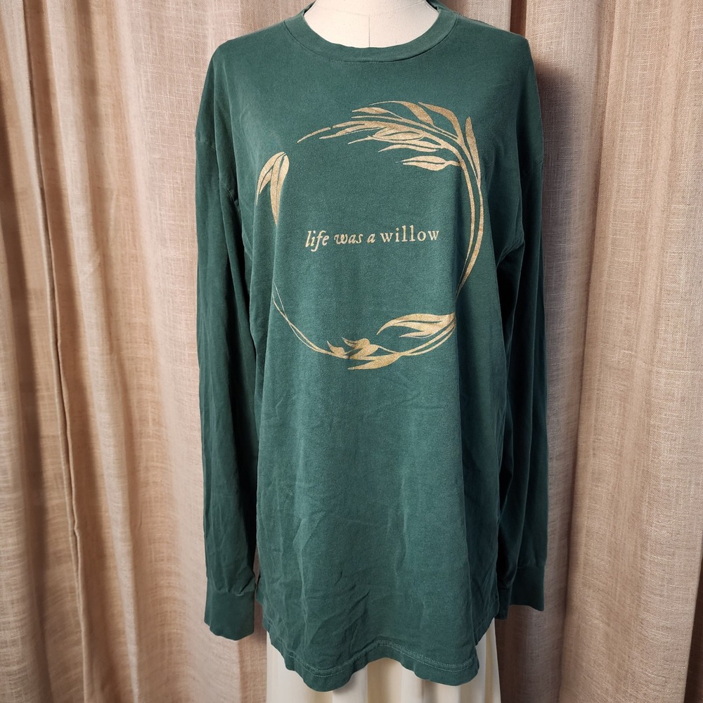 Taylor Swift Evermore Life Was a Willow Long Sleeve Shirt XL Green 2020